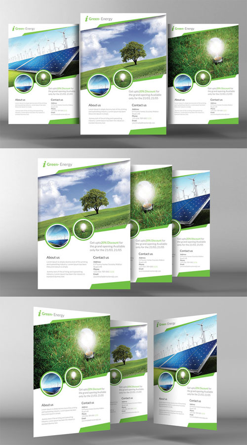 Renewable Energy Go Green Flyer - CM 141221