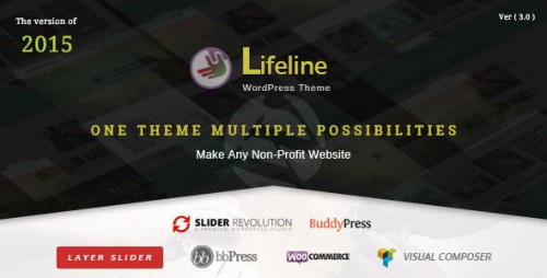 Nulled Lifeline v3.0.2 - NGO Charity Fund Raising WordPress Theme graphic