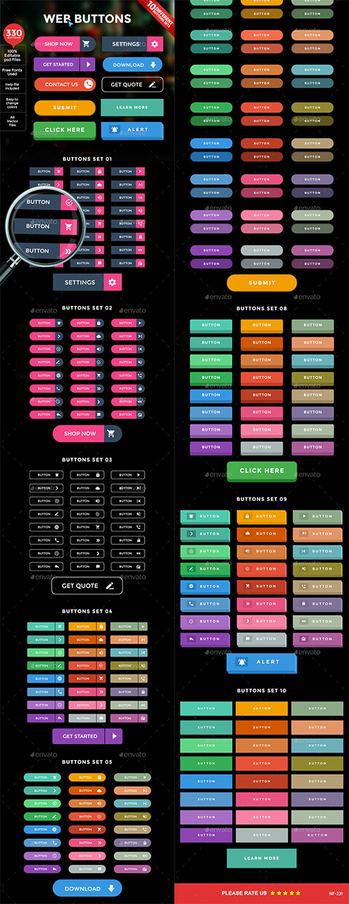 GraphicRiver - Web Buttons 10292398