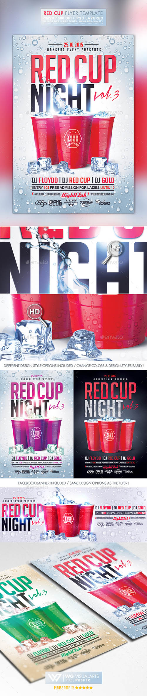 GraphicRiver - Red Cup Party Flyer Template 10328759