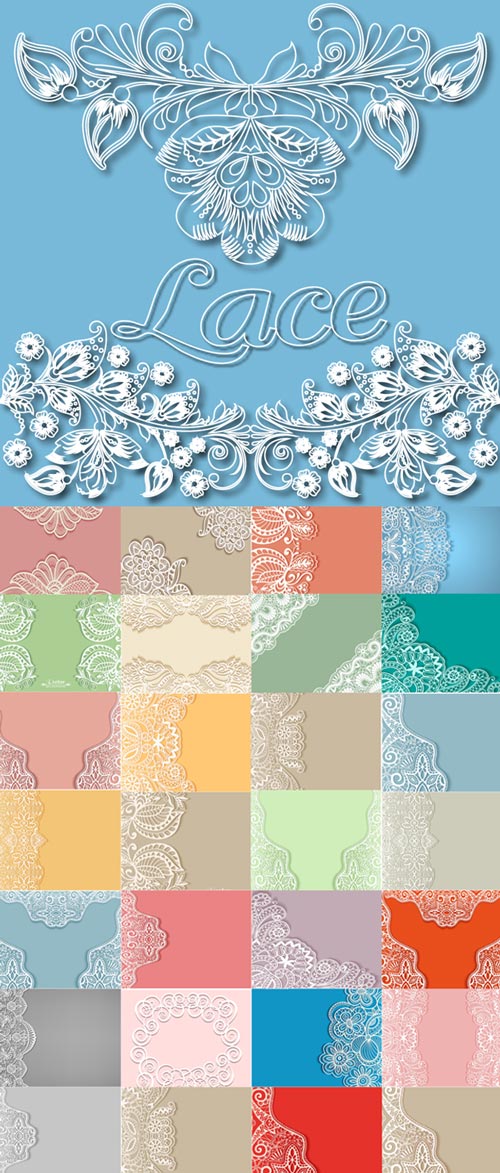 Lace pattern backgrounds image
