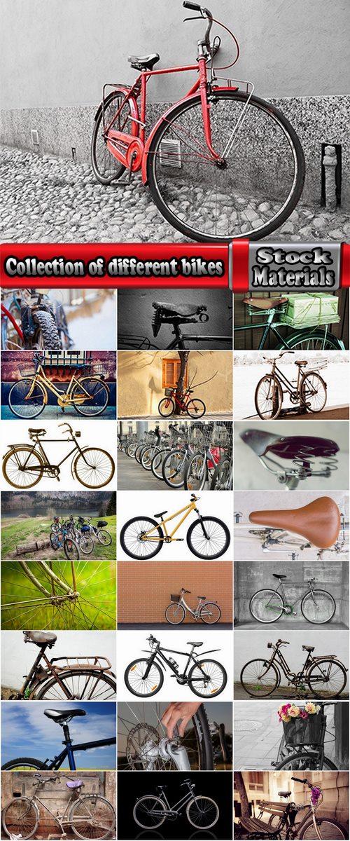 Collection of different bikes and seat them vintage bikes 25 HQ Jpeg