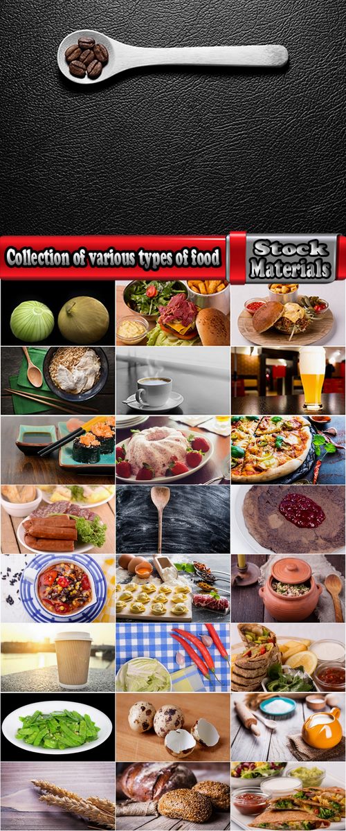 Collection of various types of food #3-25 UHQ Jpeg