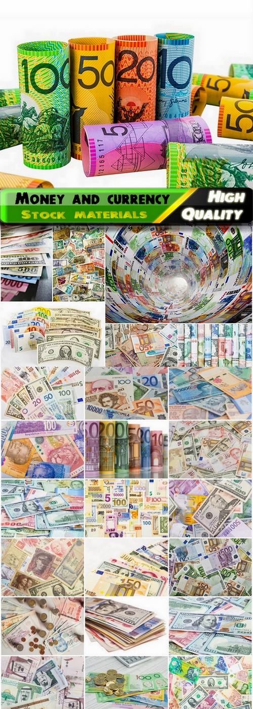 Money backgrounds and currency of different countries 2 - 25 HQ Jpg