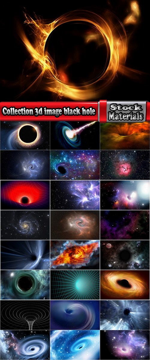 Collection 3d image black hole universe constellation spiral galaxy 25 HQ Jpeg