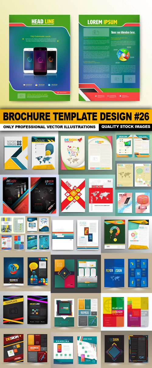 Brochure Template Design set 26