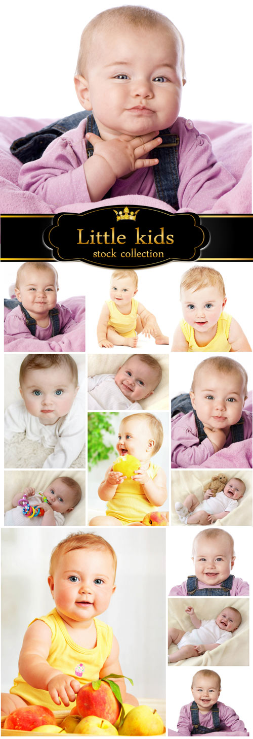 Funny little kids - children stock photos