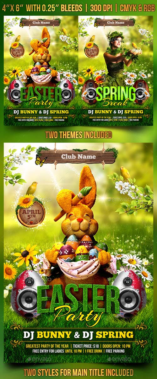 GraphicRiver Spring and Easter Flyer Template 10668995