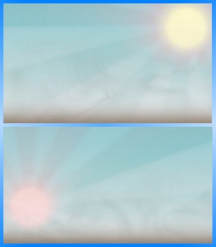 Футажи - Солнце с переливом лучей