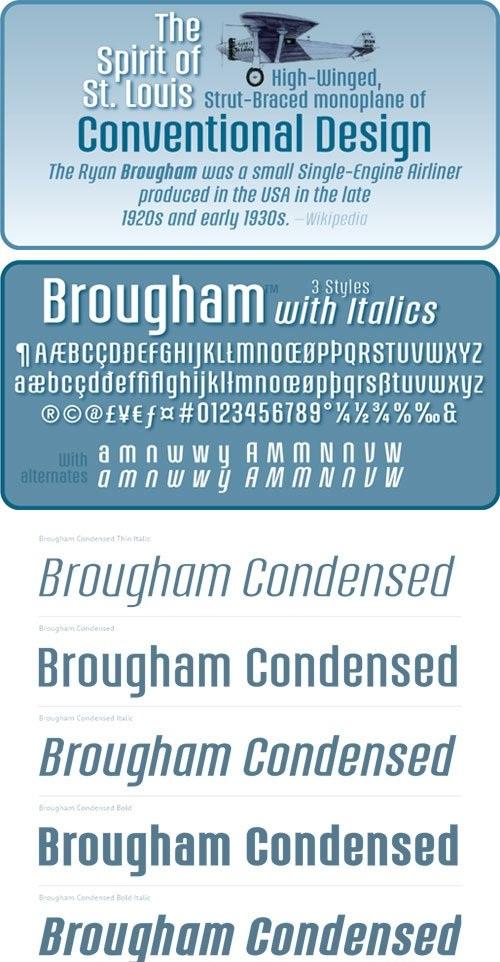 Brougham - Cool Typeface for Magazines & Posters