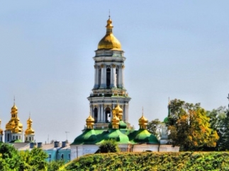 Накануне Пасхи в Киеве открыли колокольню Лавры