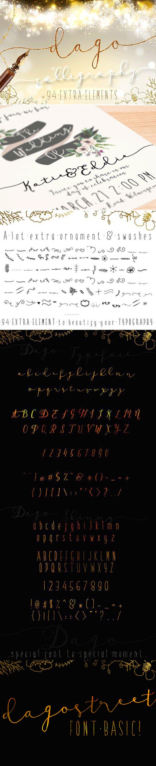 Dago, Modern Calligraphy Font