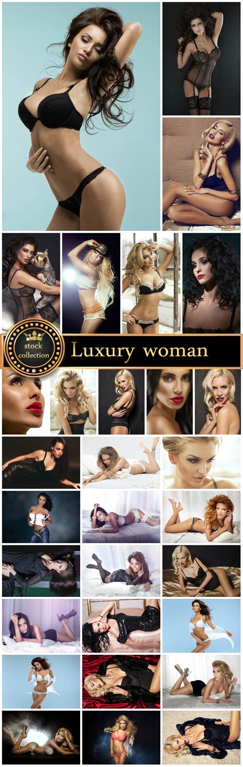 Luxury woman, sexy girl - Stock Photo