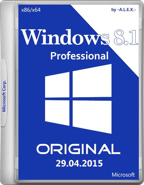 Windows 8.1 Professional with update 3 Original 29.04.2015 (x86/x64/RUS/ENG)