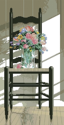 Dimensions 35146 Chair with Flowers