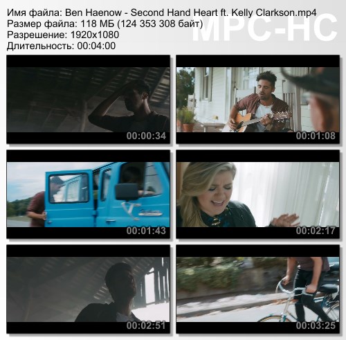 Ben Haenow ft. Kelly Clarkson - Second Hand Heart (2015) HD 1080