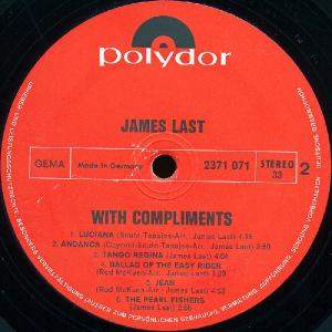 James Last - With Compliments (1970)