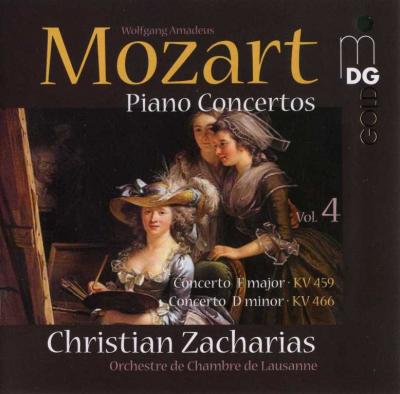 Christian Zacharias (piano and conductor) - Mozart Piano Concertos (Concerto F major KV 459, Concerto D minor KV 466) / 2008 MDG