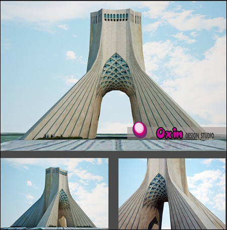 Azadi Tower 3D Model_3D Max 2011+Vray 2